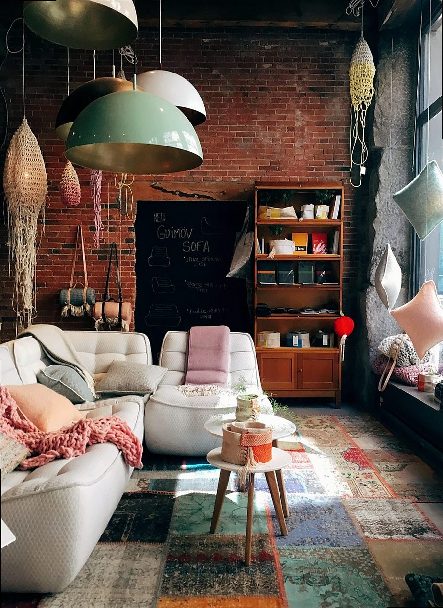 brick wall, room, interior design, living room, home, house, home furniture, interior decoration, furniture, decoration,